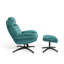 Velvet Swivel Armless With Footstool-948334925