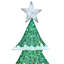 Décoration de Noël d'intérieur et d'extérieur pour arbre de Noël vert 5 pi