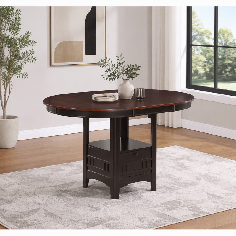 Table de salle à manger extensible Hester en châtaignier