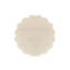 Ensemble de 3 sous-verres festonnés en marbre blanc avec attaches en jute Wrought Studio ™