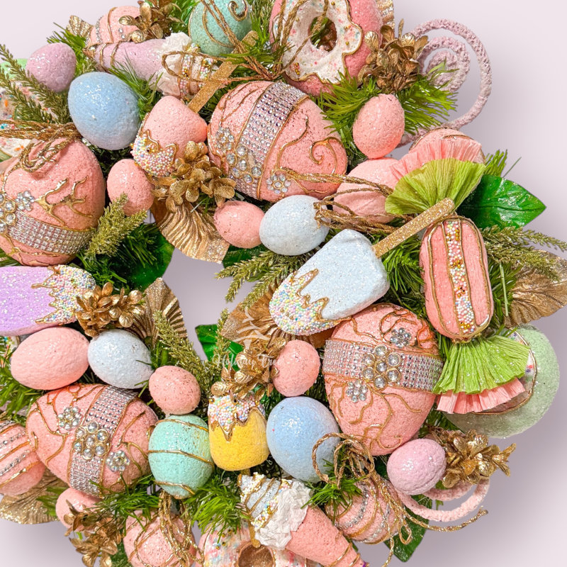 Couronne de Pâques pastel