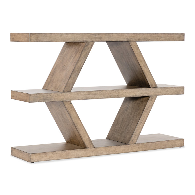 Chiseling 48'' W Solid Wood Console Table, Brown