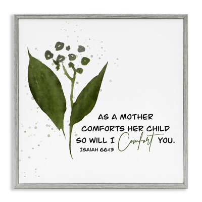 Proverb & Abstract Flower Framed Giclee, design by Amber Clarkson