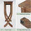 Table d'entrée de style rustique avec console, organisateur élégant et tablette de présentation pour une décoration et une fonctionnalité améliorées