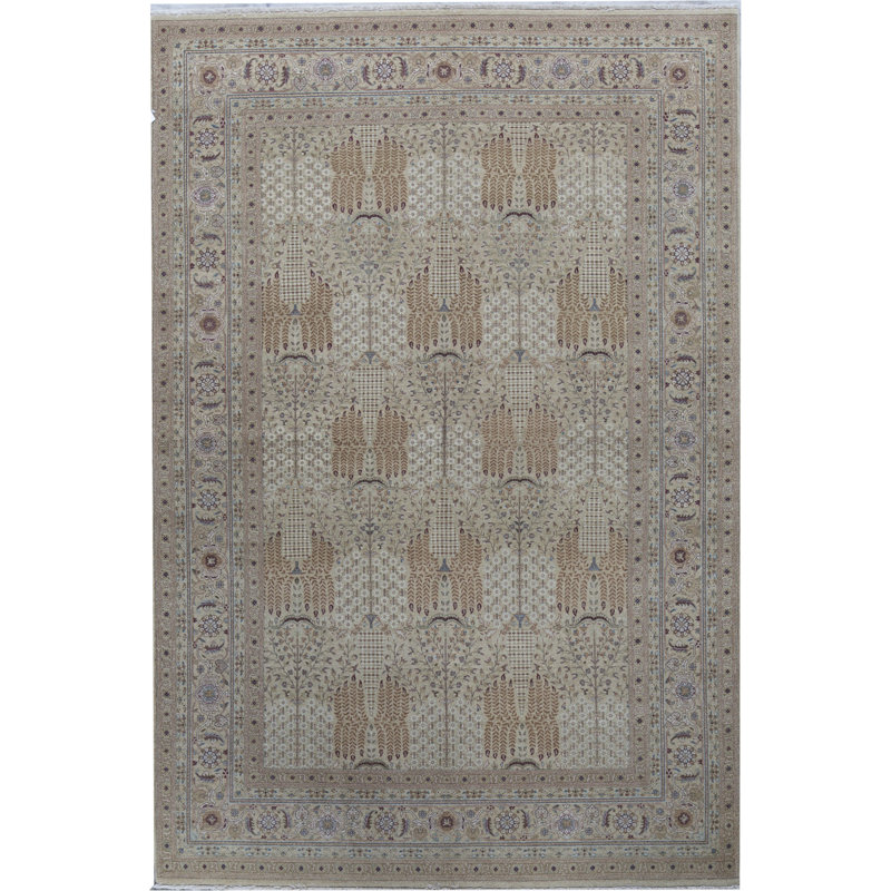 Hand Woven Wool Oriental Area Rug, Rectangle 6'1" x 9'2"