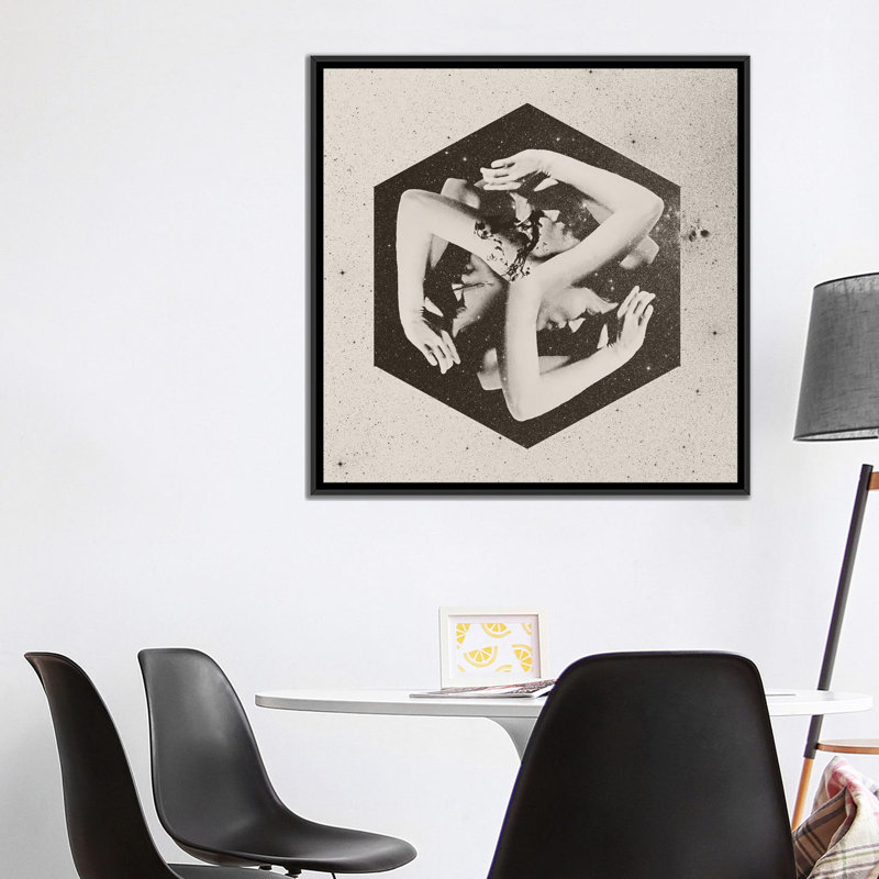 « pogson », impression sur toile tendue, H 37 po x l 37 po x P 1,5 po, Pas de tapis, Toile avec cadre flottant noir