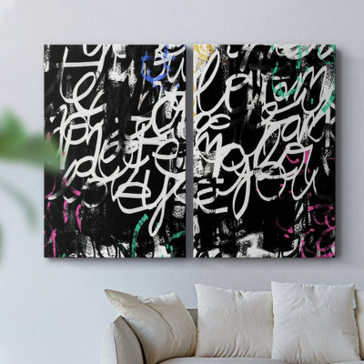 Toile tendue Graffiti Scribe I-Premium Gallery - prête à être accrochée