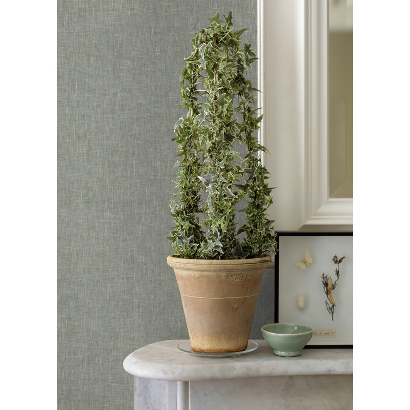 Loom Abstract Wallpaper Roll, Gray