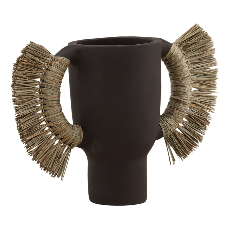 Umberly Vase Brown Large, 17.32" H x 22.4" W x 8.66" D