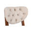 Elegant Velvet Fabric Chair Set, Walnut & Beige, 16.3 x 33.9 x 17.1 inches | 100% Wooden Frame, Seat Height: 15.4 inches, Bearing Capacity: 386 lbs | Perfect for Dining Room, Living Room, Traditional Design