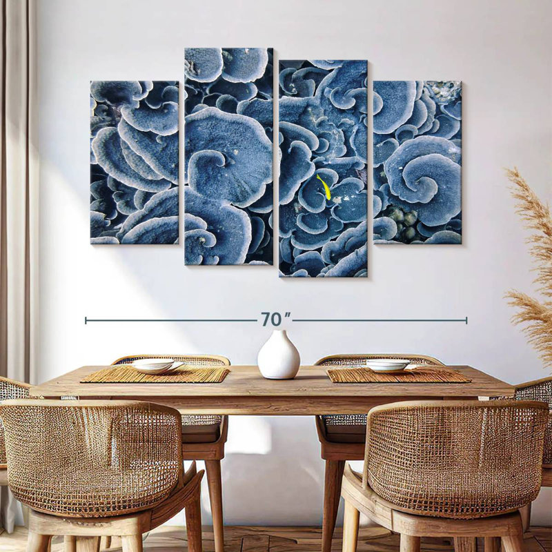 Brampt Beau Vallon Blue Corals, 42" H x 68" W