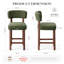 Centa Upholstered Bar Stool with Solid Wood Frame-101338731