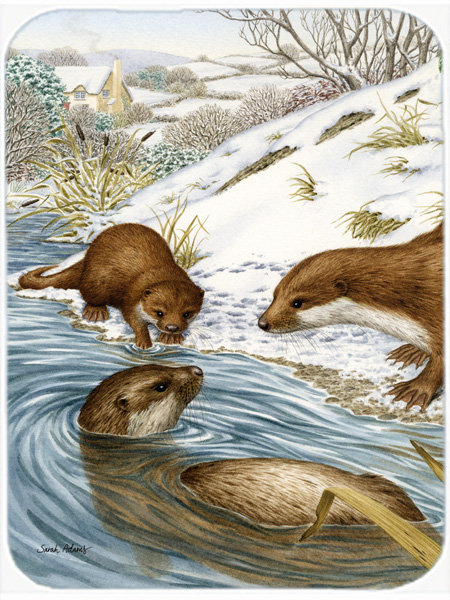 Planche à découper en verre caroline à la trésors à jouer Otter