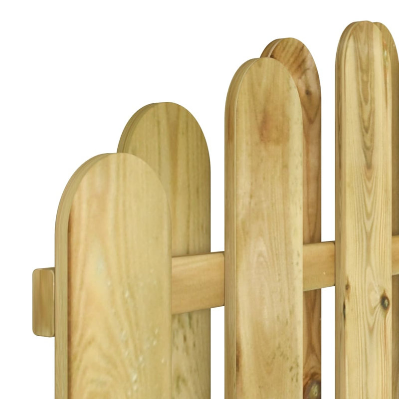 Meinhard 125cm H x 100cm W Green Wood Gate