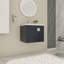 Meuble-lavabo 24 po avec lavabo, pour petite salle de bain, meuble-lavabo avec porte à fermeture en douceur-106459511
