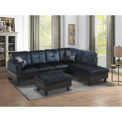 Canapé modulaire en L 103,5 po