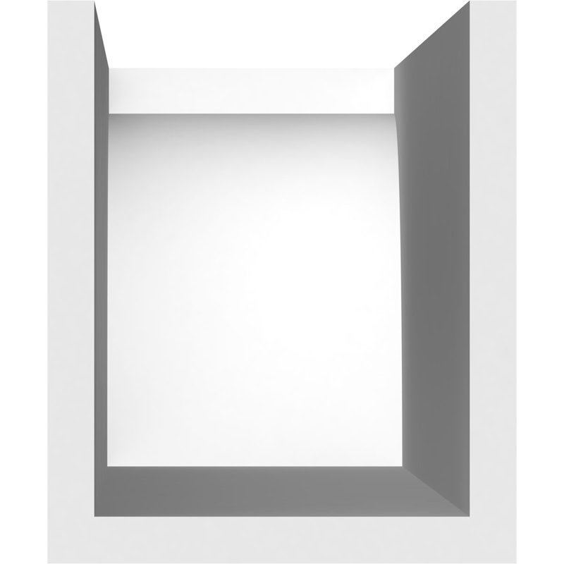 5"W x 6"H x 36"L Standard Huntington Architectural Grade PVC Rafter Tail, 6"H x 5"W x 36"D