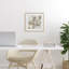 «Lustrous Pe pivons in Neutrals», reproduction sous verre encadrée, design par Aria K.-1169144362-1169144365