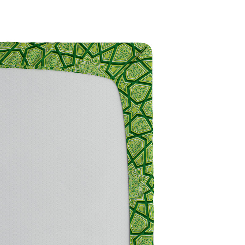 Microfiber Geometric Fitted Sheet, Full Fitted Sheet