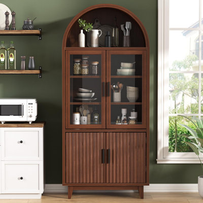 70.8" Tall Arched Storage Cabinet