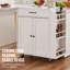 Armoire de rangement sur roulettes avec station de charge pour îlot de cuisine