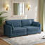 Bentura Upholstered Corduroy Modular Sofa with Pillow Back and Solid Wood Legs-36047397