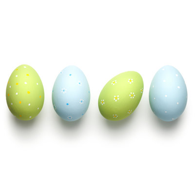 Easter Eggs by Bozena_Fulawka - Wrapped Canvas Photograph