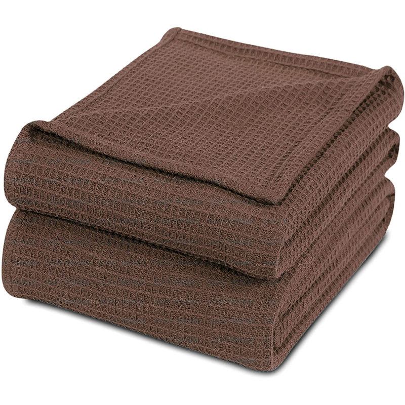 Couverture en coton, 5, Grand, Brun