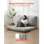 Canapé-lit pliant, canapé-lit pliable 3-en-1 avec housse lavable, canapé-lit convertible en mousse à mémoire de forme haute densité 25D, canapé futon pour salon, chambre à coucher, invité, gris clair (double)