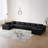 Liran Modular Corduroy Upholstered Sectional Sofa with Back Cushions-114863559