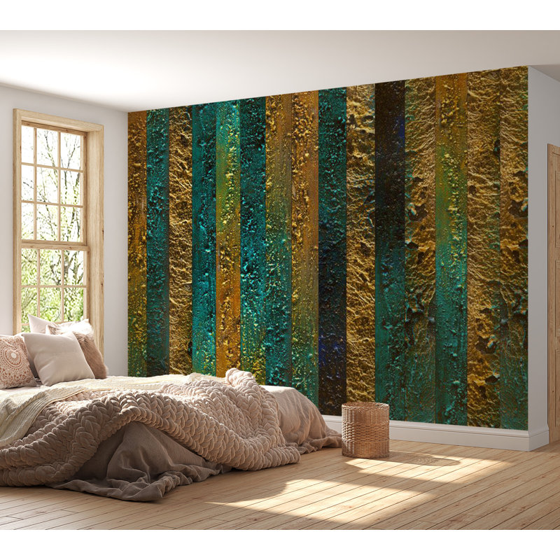 Murale abstraite pelez et collez - Treasures Of Atlantis, L 82 po x l 115 po