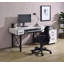 Bureau d'ordinateur antique blanc et noir-1361466265