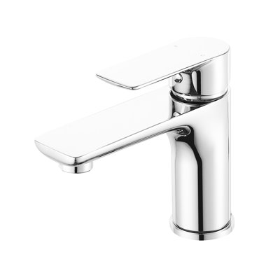 Hot And Cold Basin Faucet - , Brass Material, Modern Look, Single Handle Design Bathroom Brass, Countertop Mounting, Option