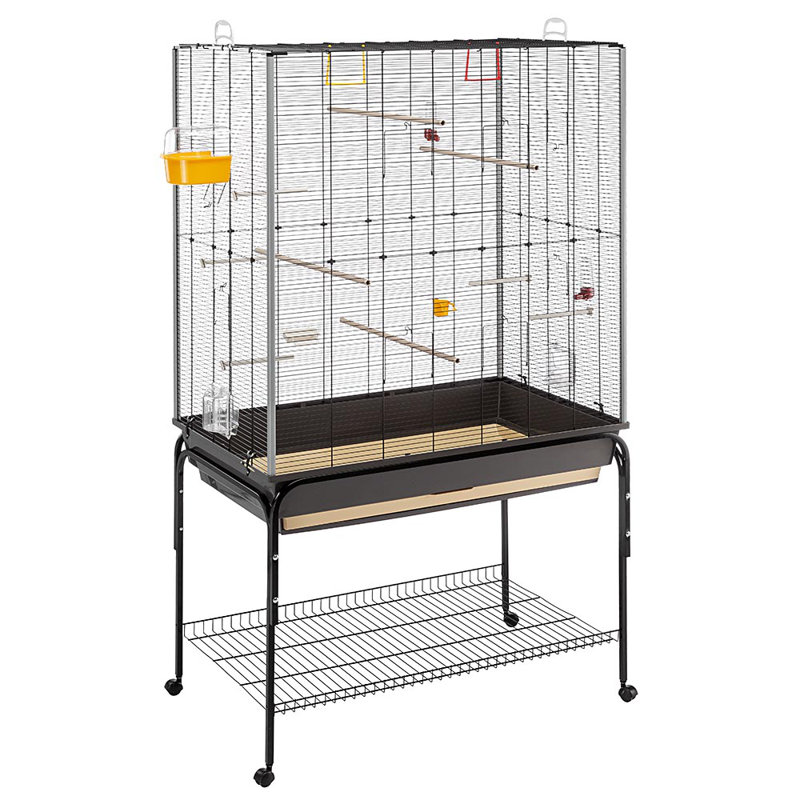 173.5cm Plastic Flat Top Floor Bird Cage with Wheels