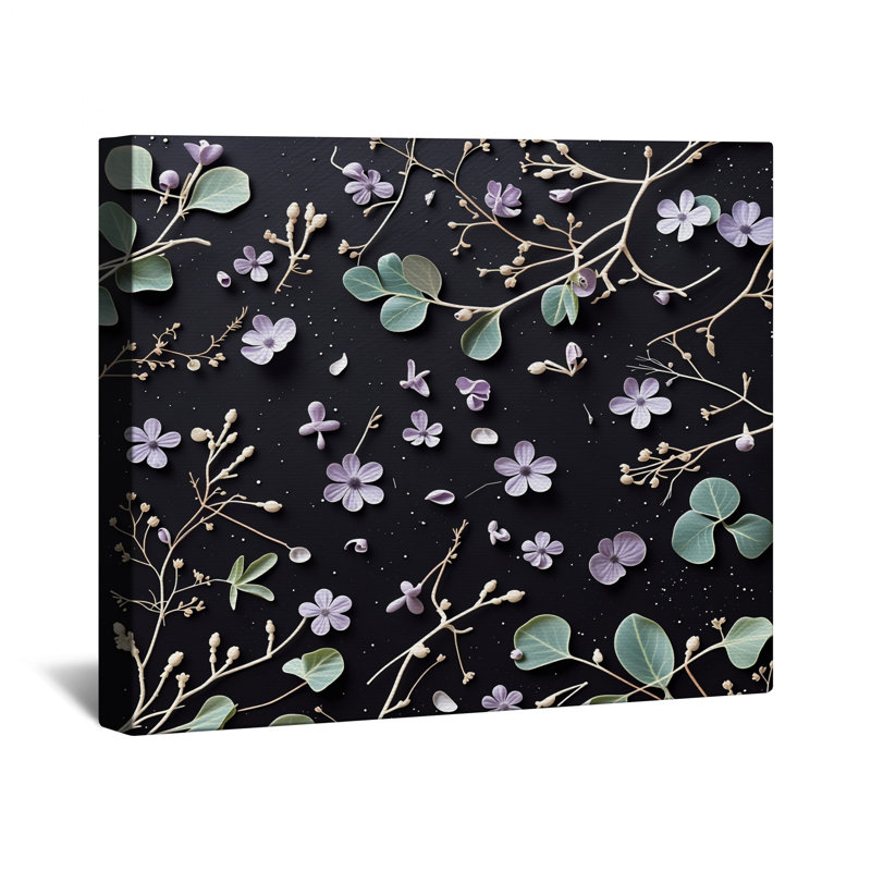 Papier peint floral sur toile - Décoration murale nature en plusieurs tailles, 16 x 20 inches