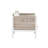 Lilah White Aluminum Side Chair