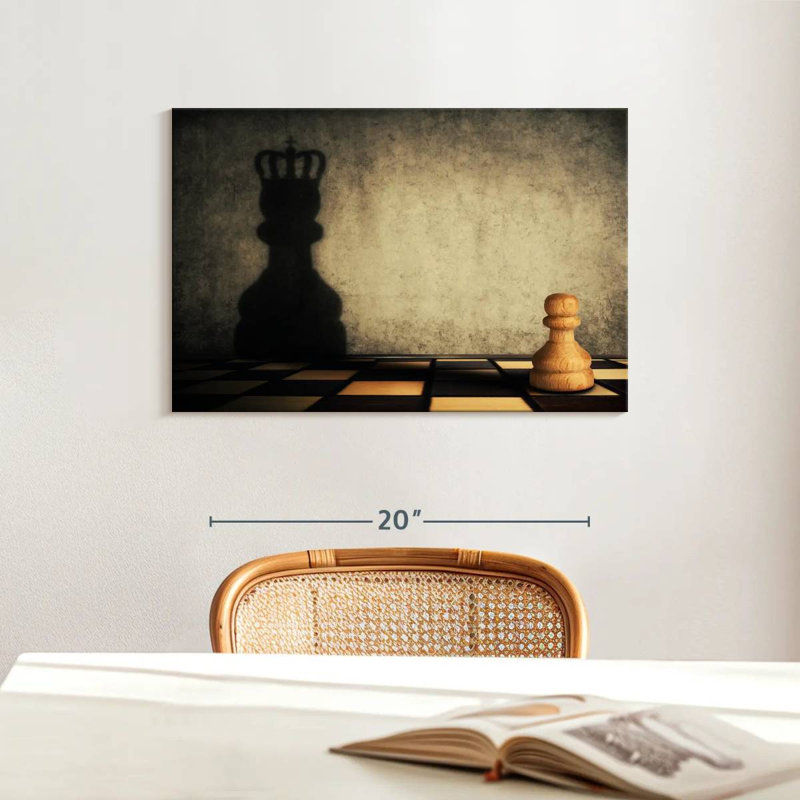 Senne Chess Pion King, H 16 po x l 24 po