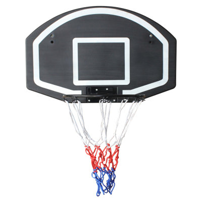 Wall-mounted Basketball Hoop, Folding Basketball Backboard and Rim Combo