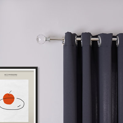 Tringle à rideaux simple réglable en largeur x 0,75 po Jadlynn