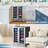 Kalamera 24 Inch Dual Zone Wine and Beverage Cooler – Built-in or Under Counter Refrigerator, 21 Bottle and 77 Can Storage with Blue LED Light