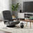 Dark Gray 360° Rotating Rocking Chair With Foldable And Adjustable Backrest, Lumbar Support Armrests, Perfect For Watching TV, Reading, And Playing Games.-1951592834