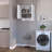 2-Door 2-Shelf Wall Storage Cabinet With Hangers