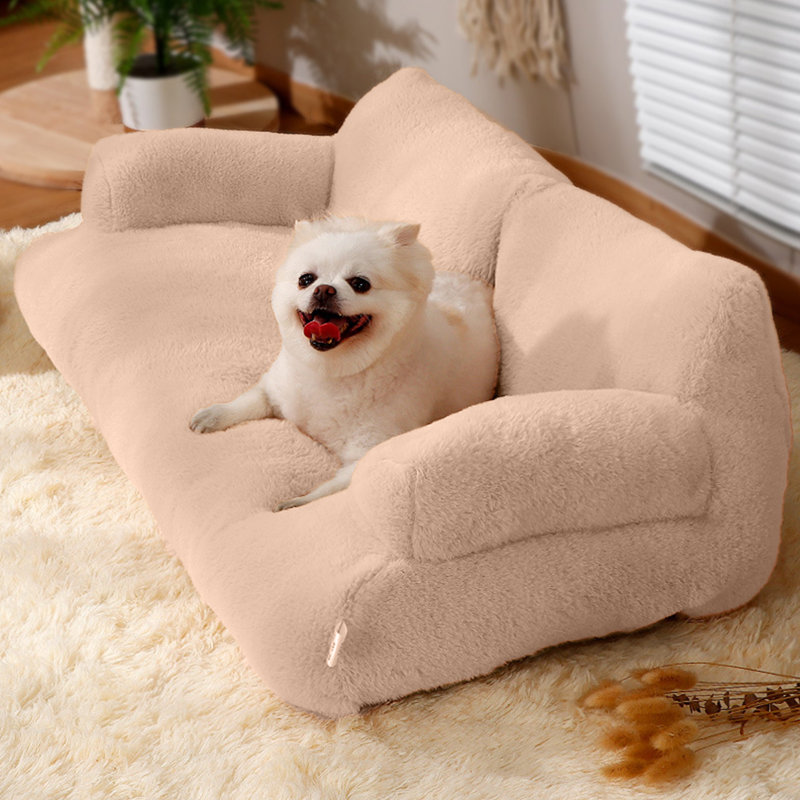 1 ensemble de canapé-lit pour animal de compagnie amovible et lavable, Kaki