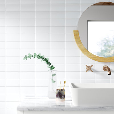 Guilford 3" x 6" Beveled Ceramic Subway Wall & Floor Tile