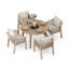 Roma 4 Seater Rope Dining Set-261686114
