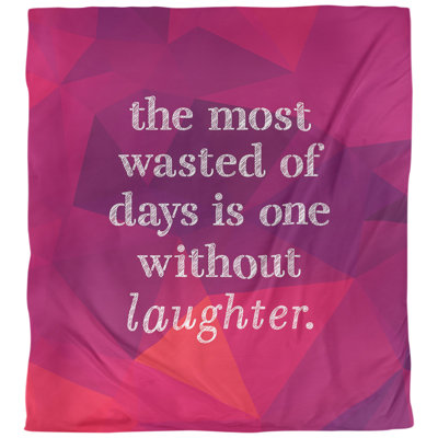 Housse de couette simple avec citation inspiration de rire