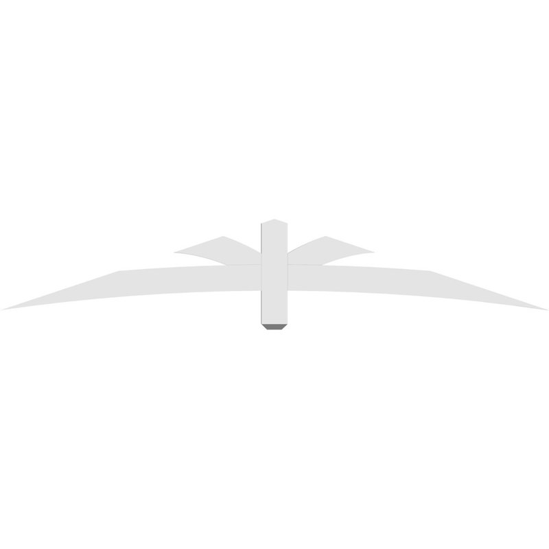 Support pour pignon Davenport, H 14 po x l 84 po (pas: 4/12), P 2 po x F 4 po, Signature uréthane