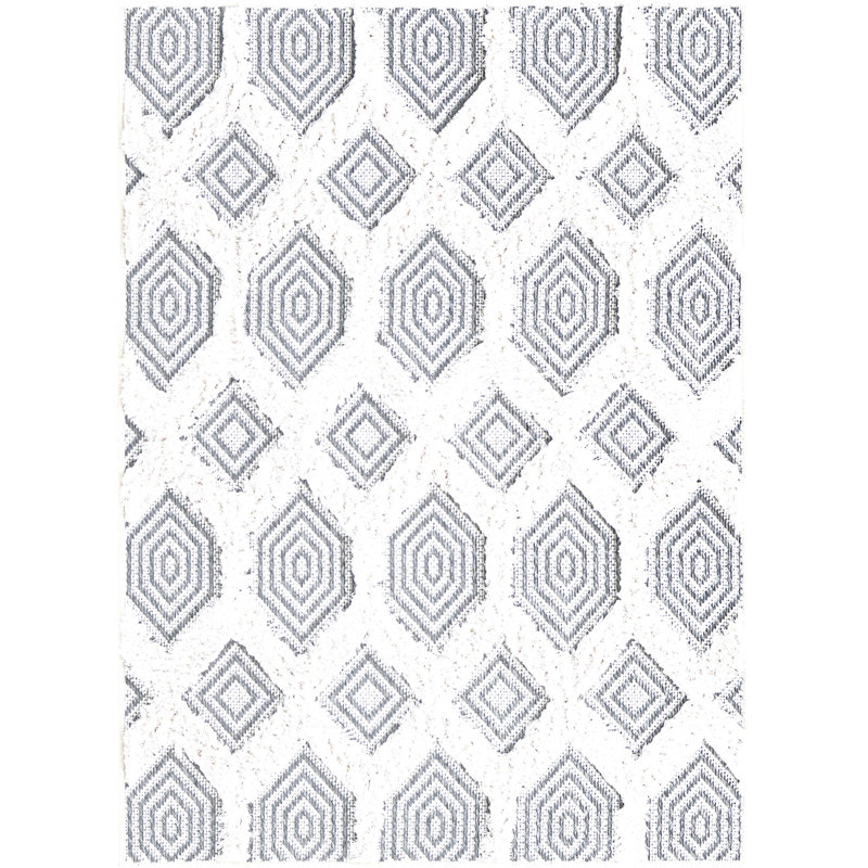 Tapis contemporain Eiryn couleur pierre, Rectangle 2 pi 3 po x 3 pi