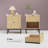 Bosonohy Boho Natural Rattan 2-Drawer Nightstand-82087785