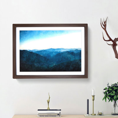 Mountain Range in Salamanca Spain - Picture Frame Painting Print